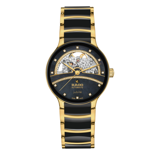 Montre Rado Centrix Open Heart Diamonds 35 mm Nacre Noire