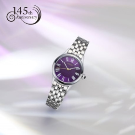 Montre Seiko Classique HGH004P1 29,6 mm Quartz Cadran Violet Chiffres Romains Édition Limitée