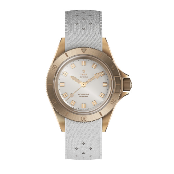 Montre Yema Superman Bronze CMM.10 39 mm Automatique Cadran Blanc