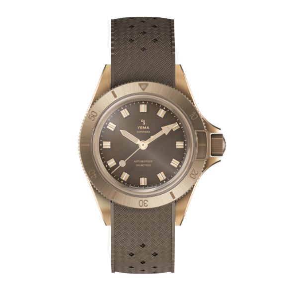 Montre Yema Superman Bronze CMM.10 39 mm Automatique Cadran Marron