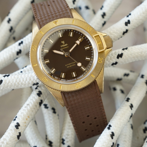 Montre Yema Superman Bronze CMM.10 39 mm Automatique Cadran Marron