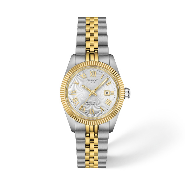 Montre Tissot Ballade 30 mm COSC Acier et PVD Or Cadran Argent
