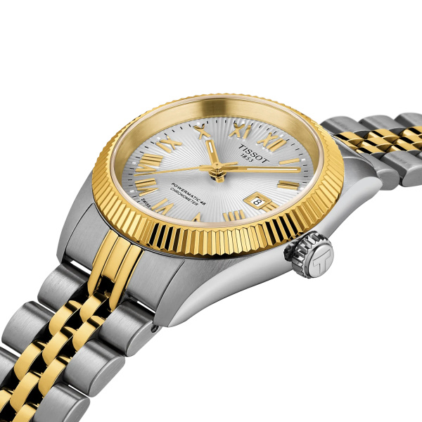 Montre Tissot Ballade 30 mm COSC Acier et PVD Or Cadran Argent