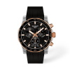 Montre Tissot Supersport Chrono 42 mm PVD Or Rose Bracelet Caoutchouc