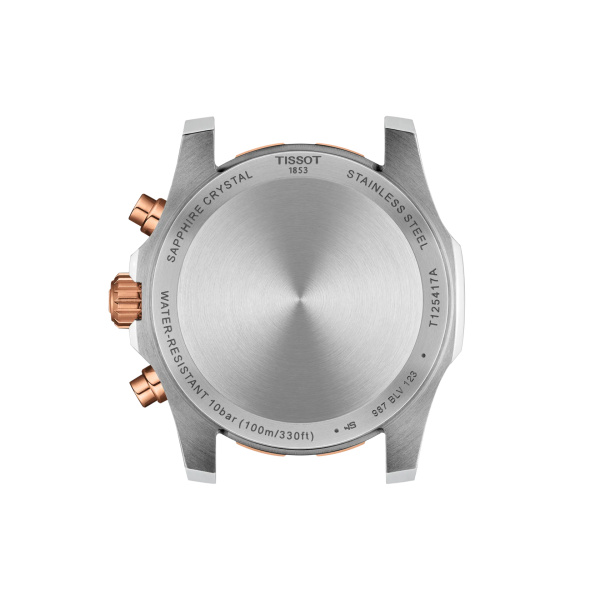 Montre Tissot Supersport Chrono 42 mm PVD Or Rose Bracelet Caoutchouc