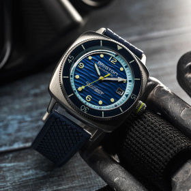 Montre Briston Clubmaster Legend Diver Ocean 40 mm Acier Cadran Bleu