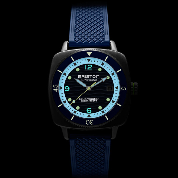 Montre Briston Clubmaster Legend Diver Ocean 40 mm Acier Cadran Bleu