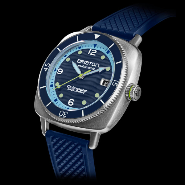 Montre Briston Clubmaster Legend Diver Ocean 40 mm Acier Cadran Bleu