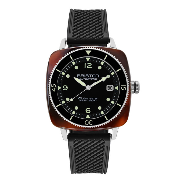 Montre Briston Clubmaster Legend Diver 40 mm Acétate Cadran Noir