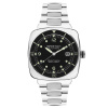Montre Briston Clubmaster Legend Diver 40 mm Acier Poli Bracelet Acier Cadran Noir