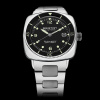 Montre Briston Clubmaster Legend Diver 40 mm Acier Poli Bracelet Acier Cadran Noir