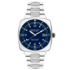 Montre Briston Clubmaster Legend Diver 40 mm Acier Poli Bracelet Acier Cadran Bleu