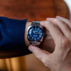 Montre Briston Clubmaster Legend Diver 40 mm Acier Poli Bracelet Acier Cadran Bleu