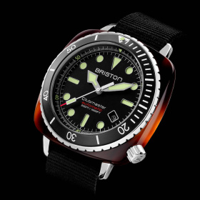 Montre Briston Clubmaster Diver Pro 44 mm Acétate Cadran Noir