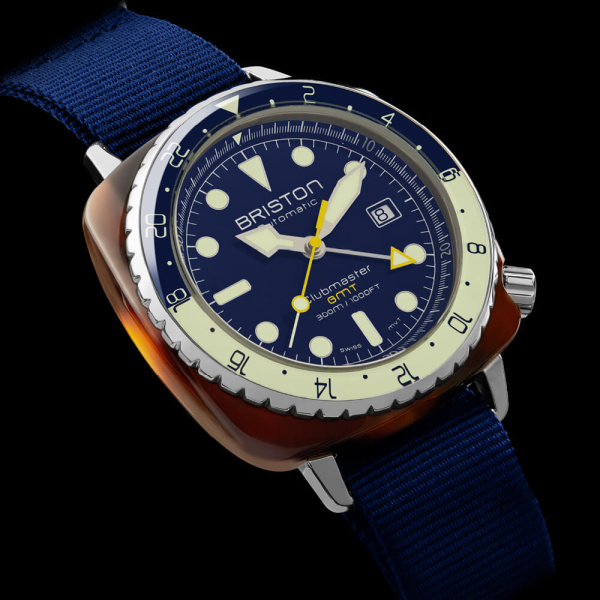 Montre Briston Clubmaster Diver Pro GMT 44 mm Acétate Édition Limitée 100 Exemplaires