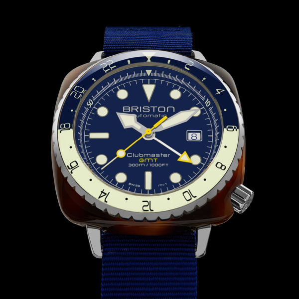Montre Briston Clubmaster Diver Pro GMT 44 mm Acétate Édition Limitée 100 Exemplaires