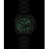 Montre Bell & Ross BR-05 GMT Green Steel 41 mm Bracelet Acier
