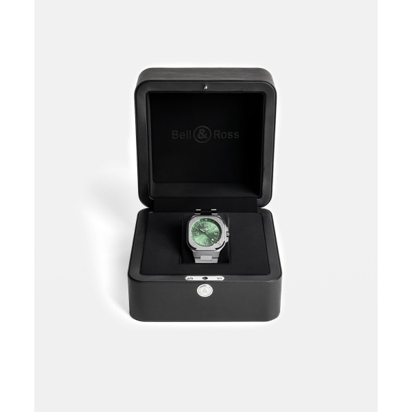 Montre Bell & Ross BR-05 GMT Green Steel 41 mm Bracelet Acier