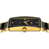 Montre Rado Integral Diamonds 28 mm Quartz Cadran Noir Ton Or