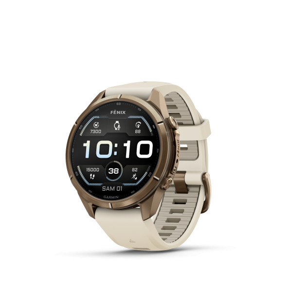 Montre Garmin Fenix 9 Pro 43 mm Titane doré