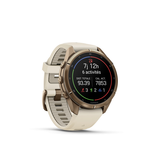 Montre Garmin Fenix 9 Pro 43 mm Titane doré