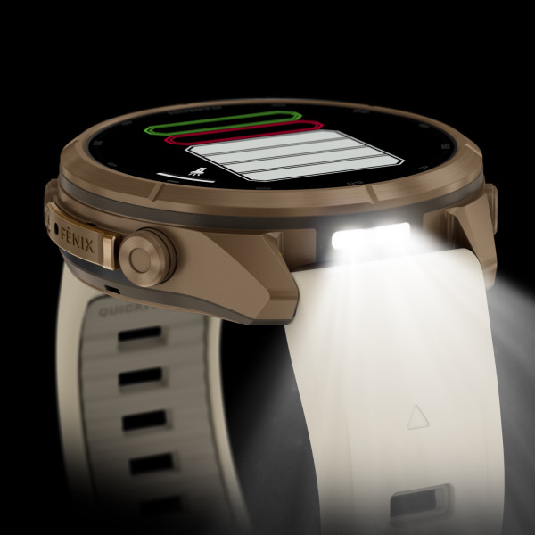 Montre Garmin Fenix 9 Pro 43 mm Titane doré