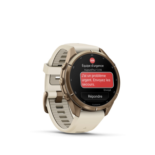 Montre Garmin Fenix 9 Pro inReach 43 mm Titane doré