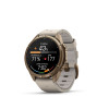 Montre Garmin Fenix 9 Pro inReach 43 mm Titane doré Cuir
