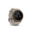 Montre Garmin Fenix 9 Pro inReach 43 mm Titane doré Cuir