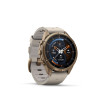 Montre Garmin Fenix 9 Pro inReach 43 mm Titane doré Cuir