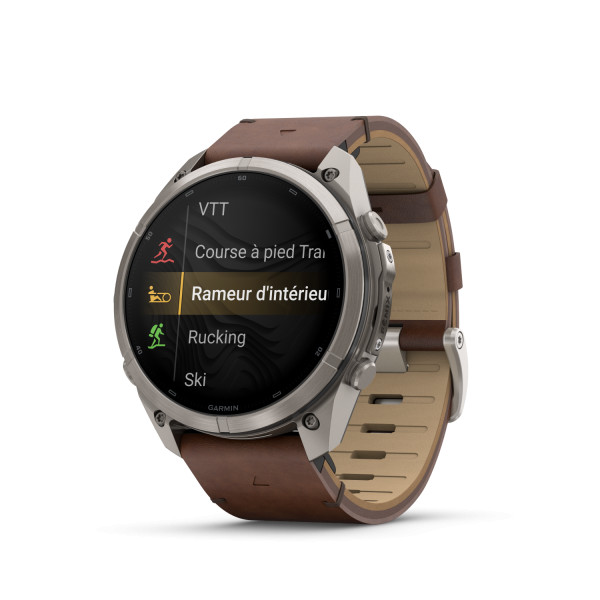 Montre Garmin Fenix 9 Pro inReach 51 mm Titanium Cuir