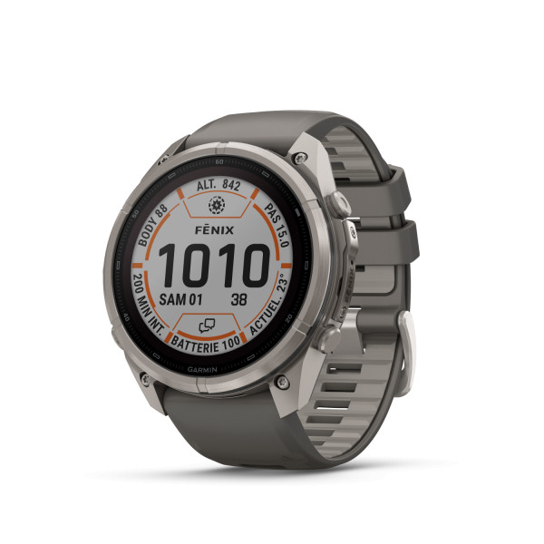 Montre Garmin Fenix 9 Pro Solar inReach 51 mm Titanium