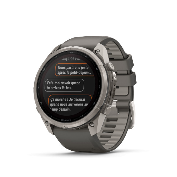 Montre Garmin Fenix 9 Pro Solar inReach 51 mm Titanium