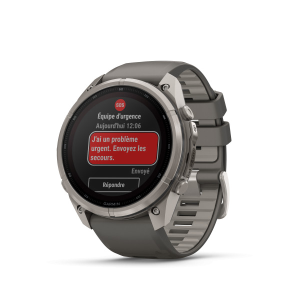 Montre Garmin Fenix 9 Pro Solar inReach 51 mm Titanium