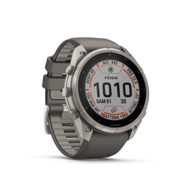 Montre Garmin Fenix 9 Pro Solar inReach 51 mm Titanium