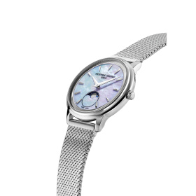 Montre Frederique Constant Classics Moneta Moonphase FC-206MPLB2S6B 34 mm Nacre Bleue