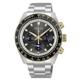 Montre Seiko Prospex Speedtimer HBJ002P1 41,4 mm Chronographe Solaire Cadran Anthracite Accents Dorés
