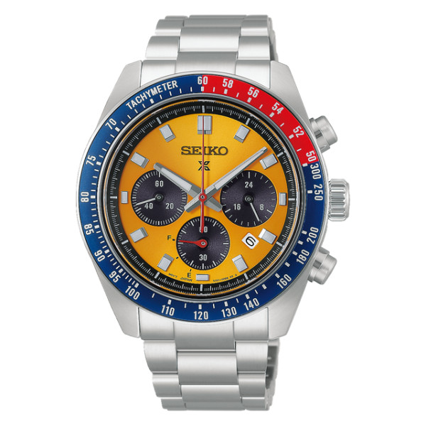 Montre Seiko Prospex Speedtimer HBJ004P1 41,4 mm Chronographe Solaire Cadran Jaune