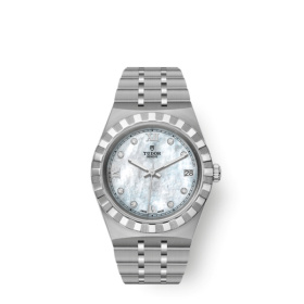 Montre Occasion Tudor Royal 34mm Cadran Nacré Serti de Diamants