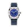 Montre Gallet Flying Officer Automatic 40 mm Cadran Bleu Bracelet Cuir Bleu