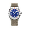 Montre Gallet Flying Officer Automatic 40 mm Cadran Bleu Bracelet Cuir Vert