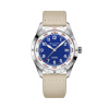 Montre Gallet Flying Officer Automatic 40 mm Cadran Bleu Bracelet Textile Beige