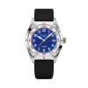Montre Gallet Flying Officer Automatic 40 mm Cadran Bleu Bracelet Textile Noir