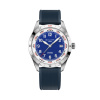 Montre Gallet Flying Officer Automatic 40 mm Cadran Bleu Bracelet Caoutchouc Bleu