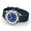 Montre Gallet Flying Officer Automatic 40 mm Cadran Bleu Bracelet Caoutchouc Bleu