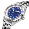 Montre Gallet Flying Officer Automatic 40 mm Cadran Bleu Bracelet Acier