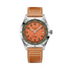 Montre Gallet Flying Officer Automatic 40 mm Cadran Orange Bracelet Cuir Orange