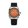 Montre Gallet Flying Officer Automatic 40 mm Cadran Orange Bracelet Textile Noir