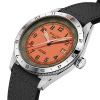 Montre Gallet Flying Officer Automatic 40 mm Cadran Orange Bracelet Textile Noir
