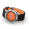Montre Gallet Flying Officer Automatic 40 mm Cadran Orange Bracelet Textile Noir